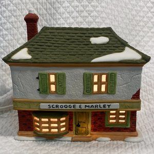 Department 56 “Scrooge and Marley Counting House” Perfect condition